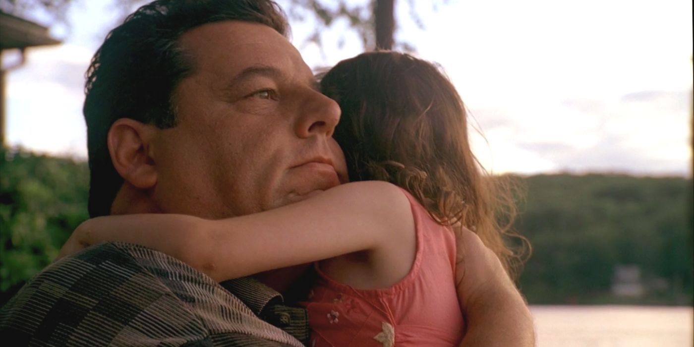 The Sopranos_Steve Schirripa as Bobby Baccalieri holding his daughter