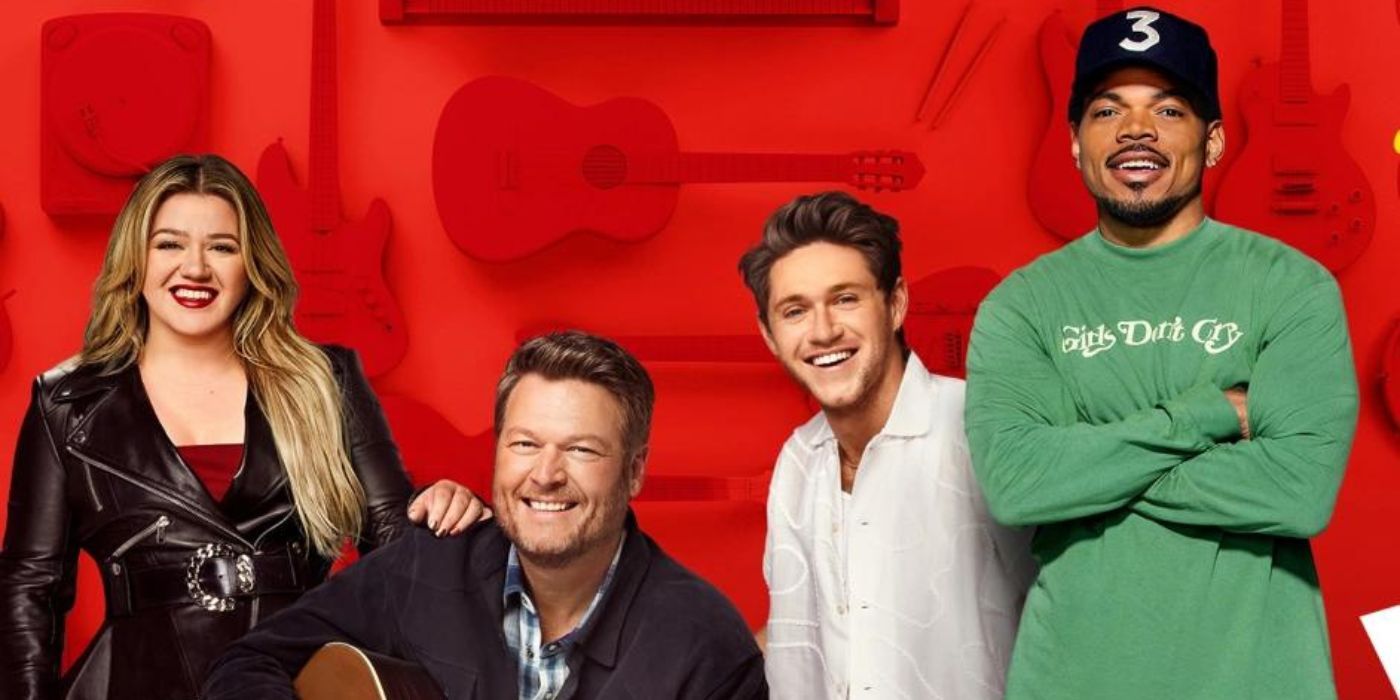 Kelly Clarkson, Blake Shelton, Chance the Rapper, and Niall Horan on The Voice