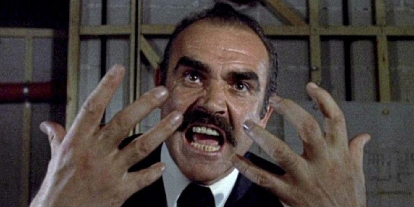 An angry Sean Connery as Detective Johnson in 'The Offence.' 