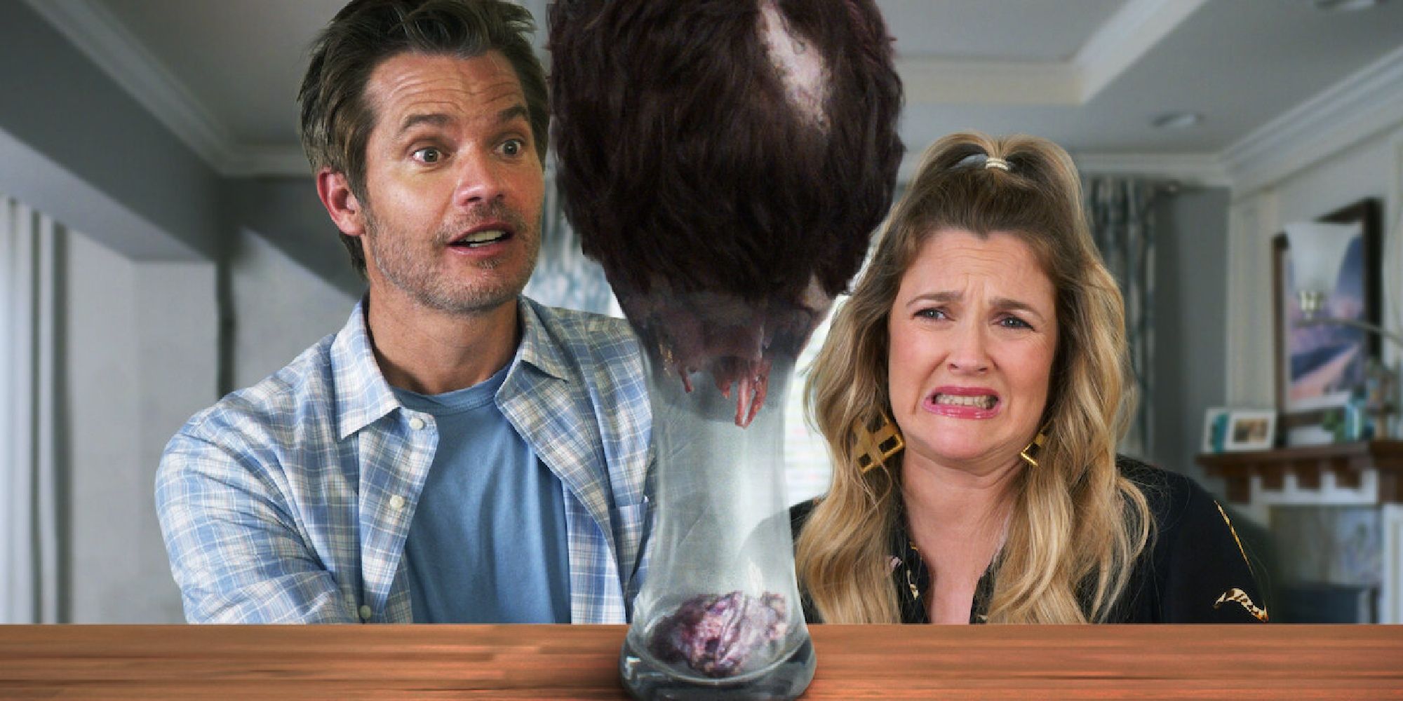 Timothy Olyphant et Drew Barrymore dans Santa Clara Diet