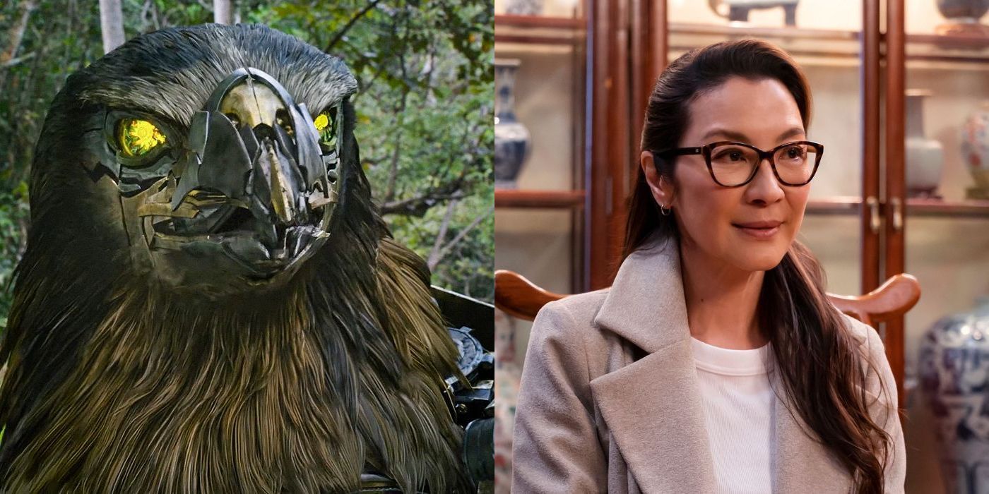 Transformers Rise of the Beasts Airazor Michelle Yeoh Side by Side
