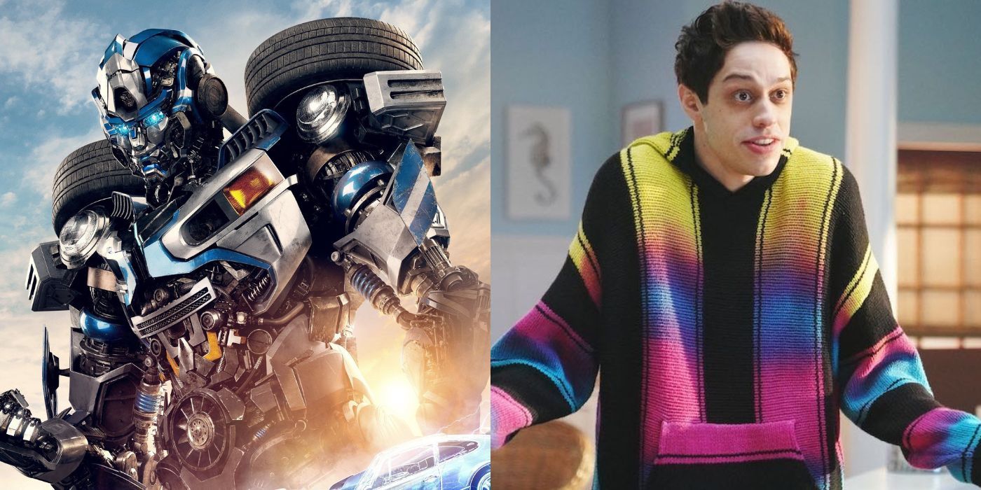 Transformers Rise of the Beasts Mirage Pete Davidson Side by Side