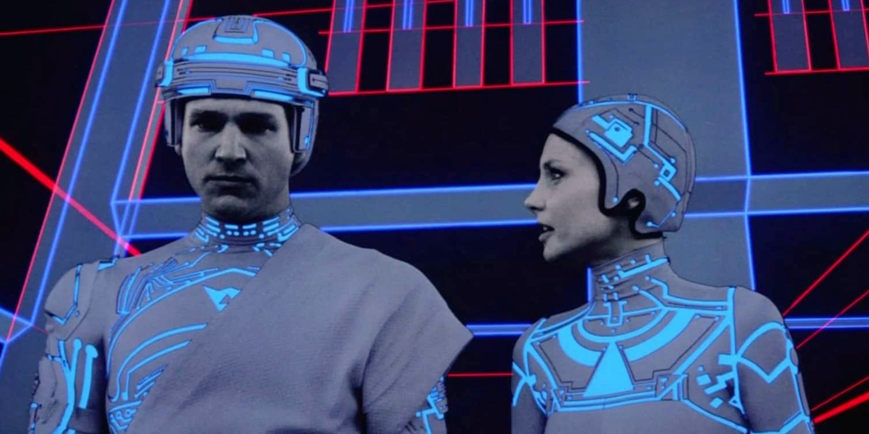 Scene from Tron 1982.