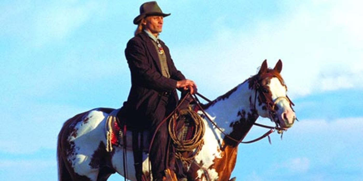Viggo Mortensen sur son cheval à Hidalgo. 