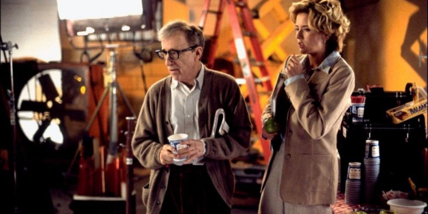 Woody Allen and Téa Leoni in Hollywood Ending