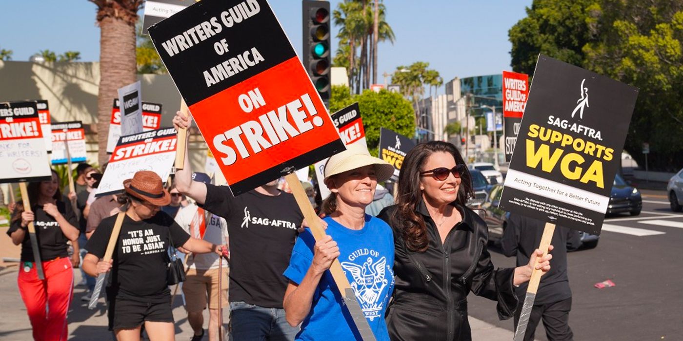 writers-strike-wga-sag-aftra-fran-drescher-social-feature