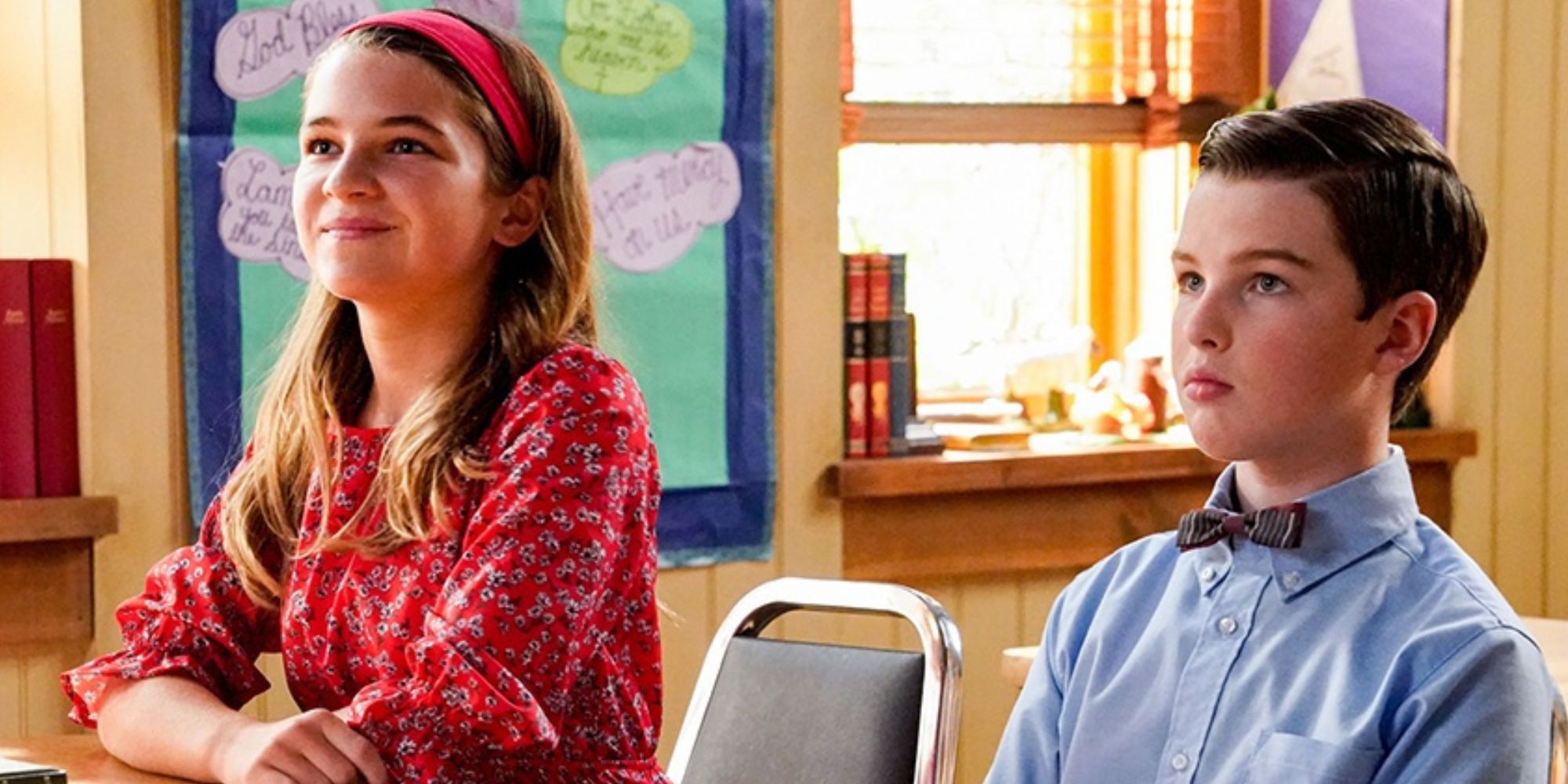 Missy and Sheldon in 'Young Sheldon'