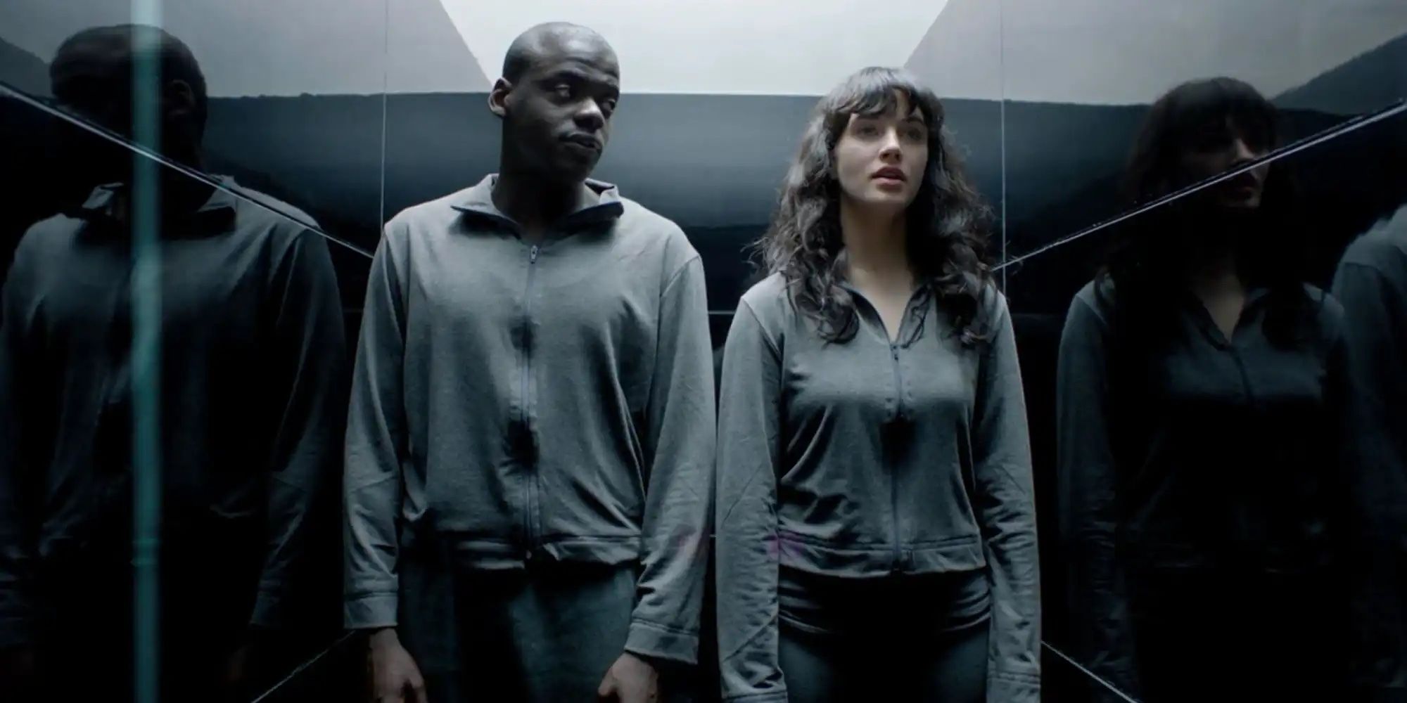 Daniel Kaluuya and Jessica Brown - Findlay's Fifteen Million Merit in 'Black Mirror'