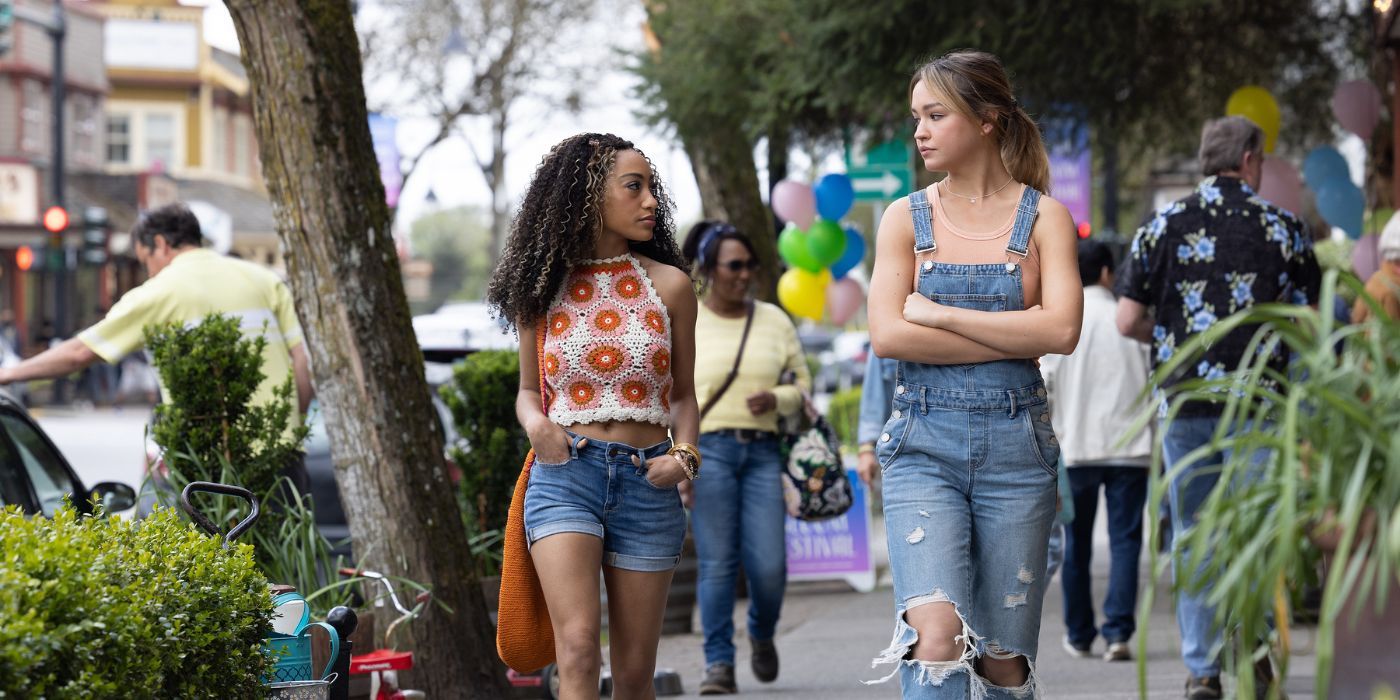 Megan and Isabella walking