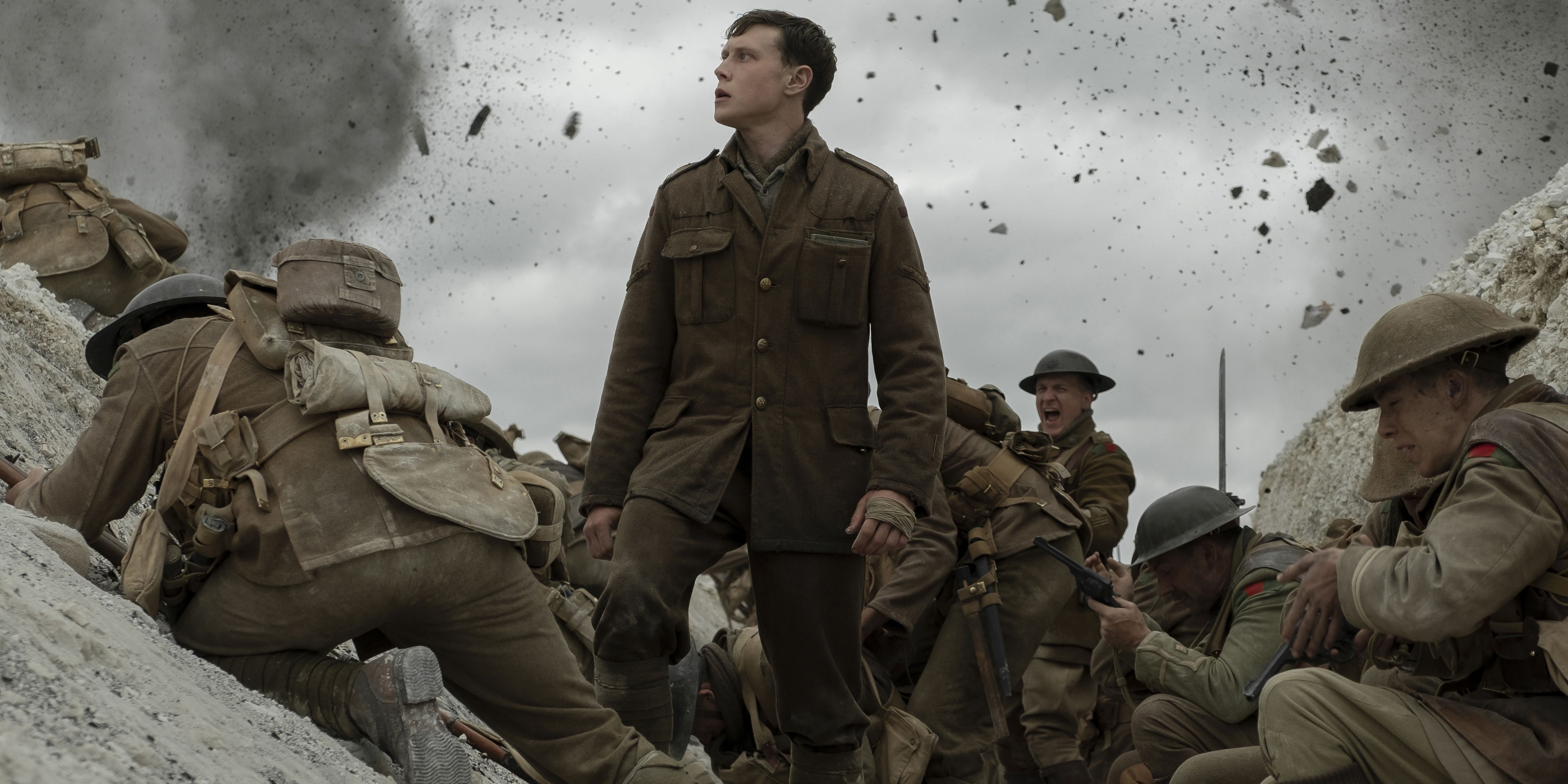 George Mackay as Will Schofield in the trenches of '1917'