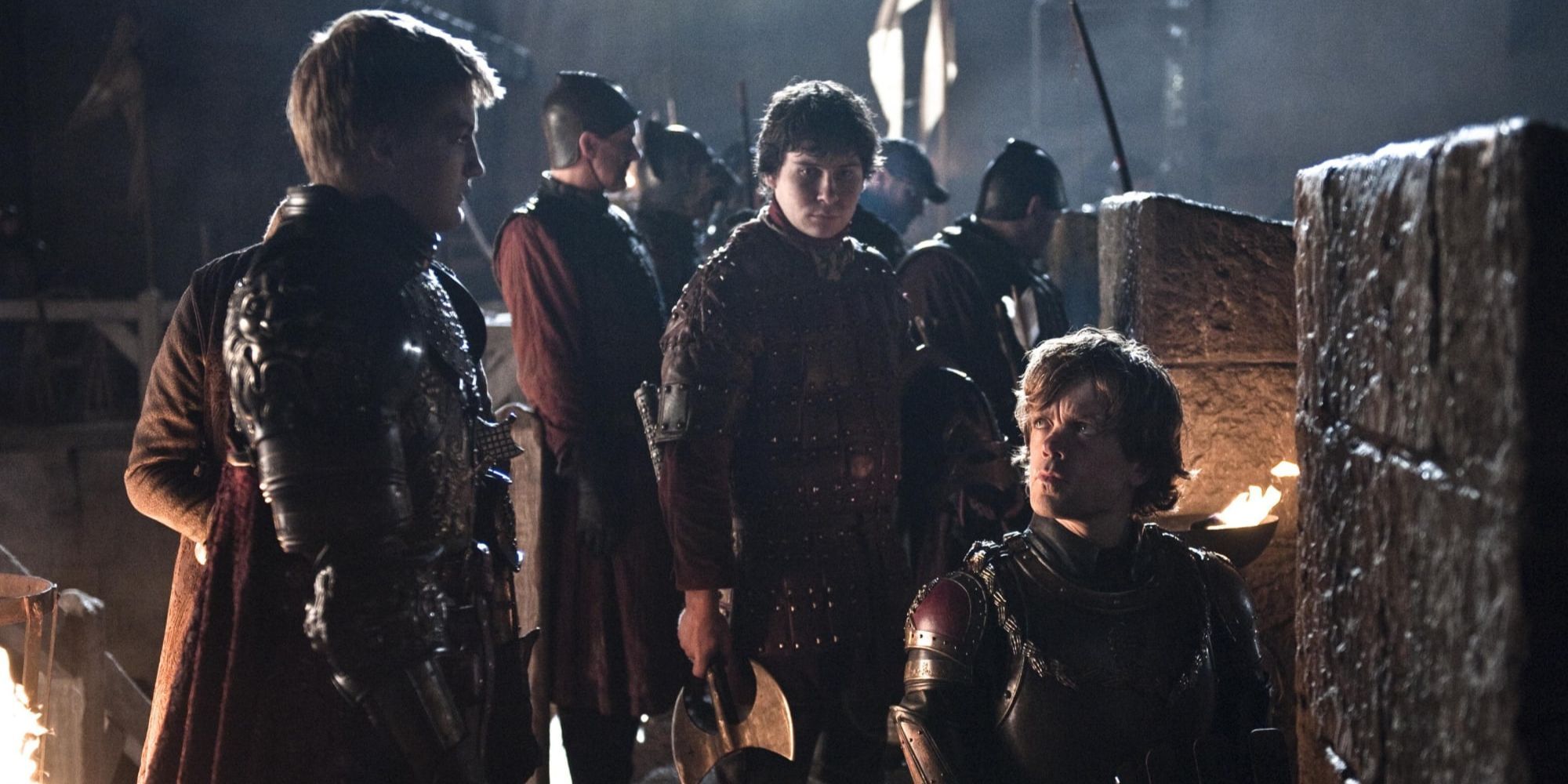 Tyreon and Podrick in Game of Thrones
