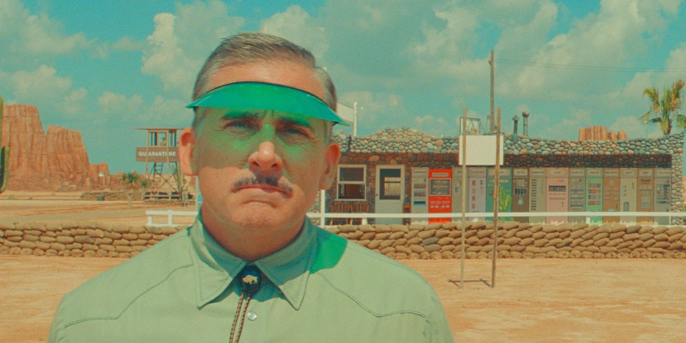 Steve Carell as the Motel Manager in Asteroid City 