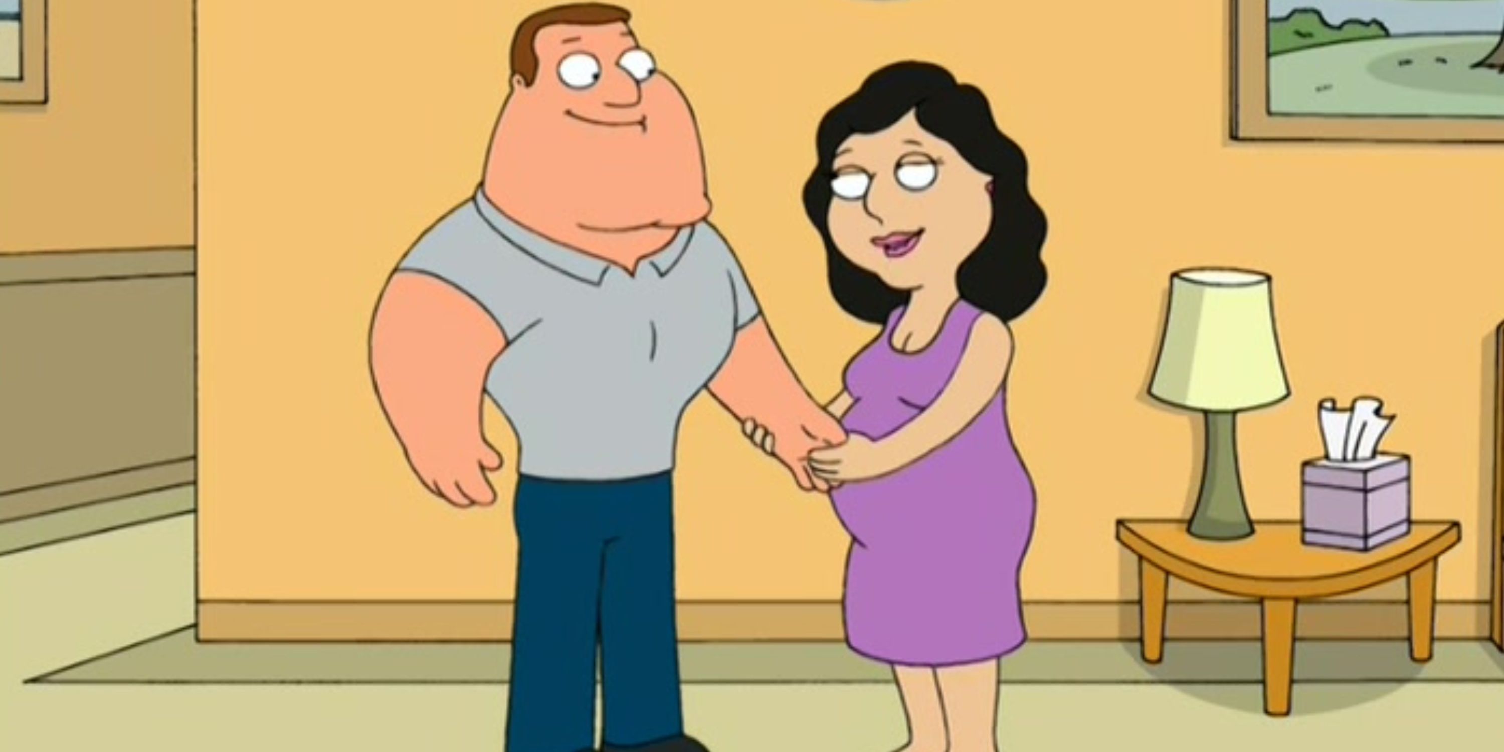 Bonnie and Joe Swanson from Family Guy