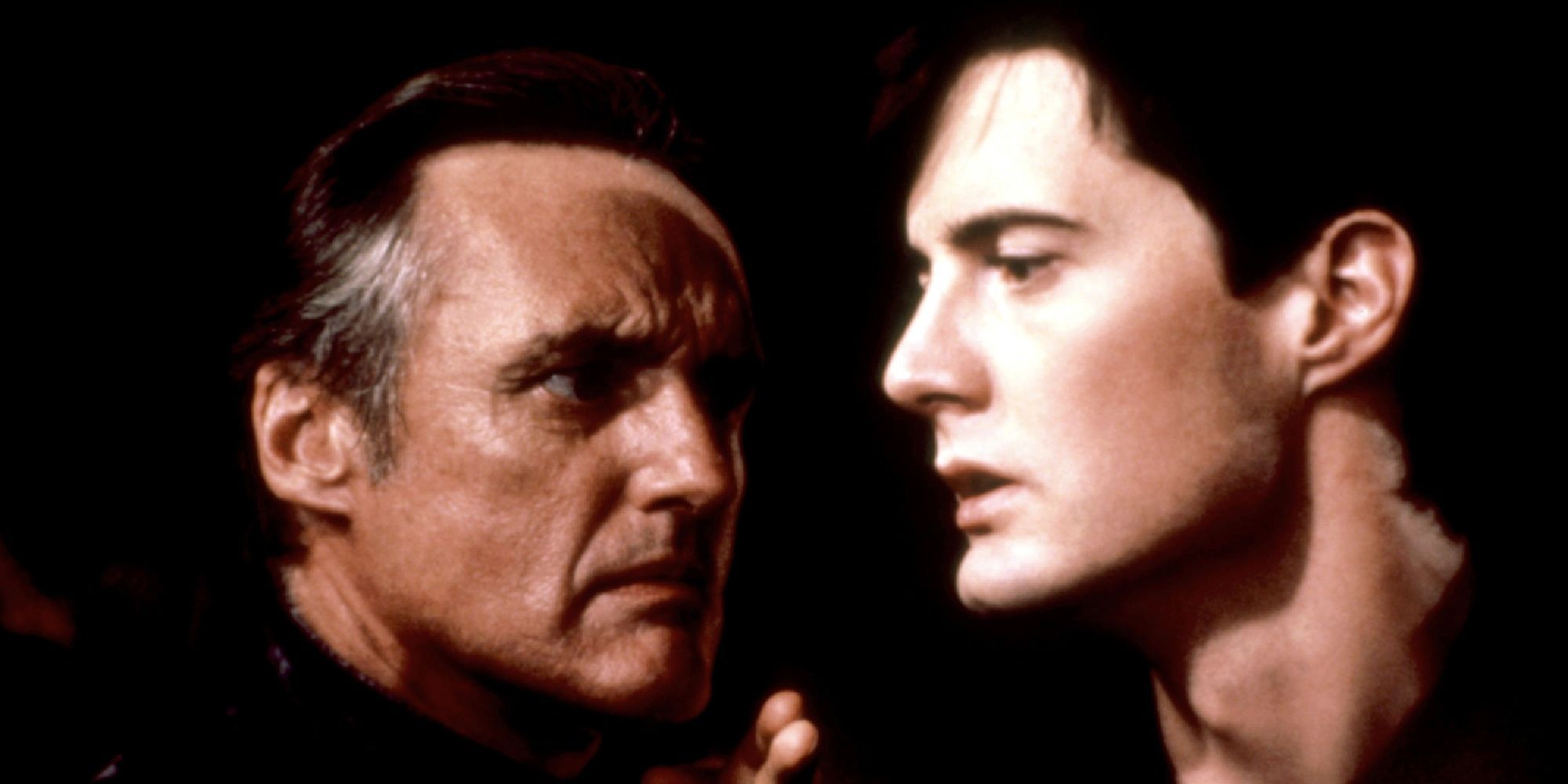 Dennis Hopper and Kyle MacLachlan in 'Blue Velvet' (1986)