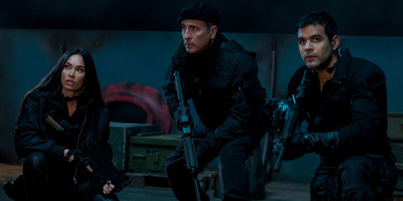 Gina, Marsh, and Galan in Expendables 4