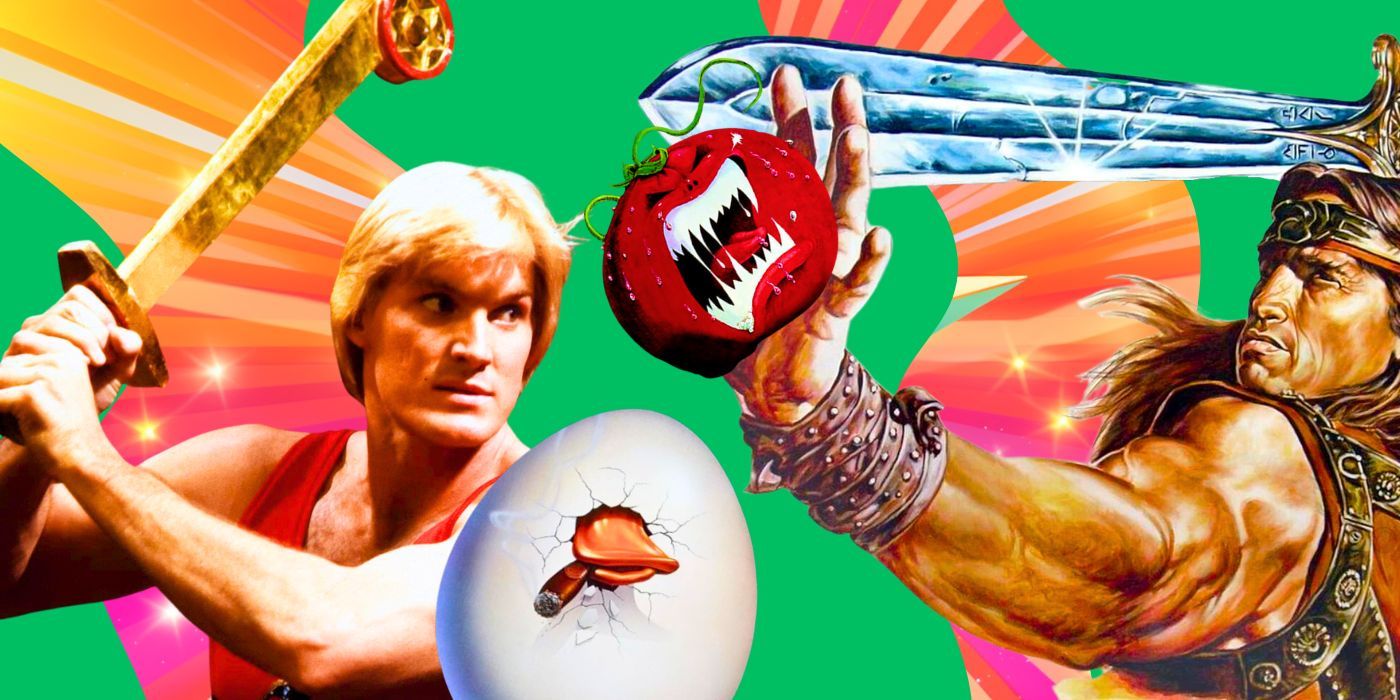 Flash-Gordan-Conan-The-Barbarian-Attack-of-the-killer-tomatoes-howard-theduck