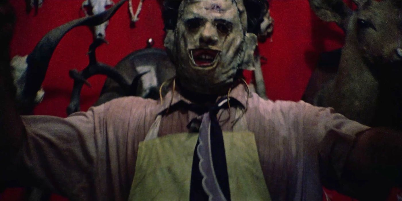 Gunnar Hansen as Leatherface in The Texas Chain Saw Masaacre