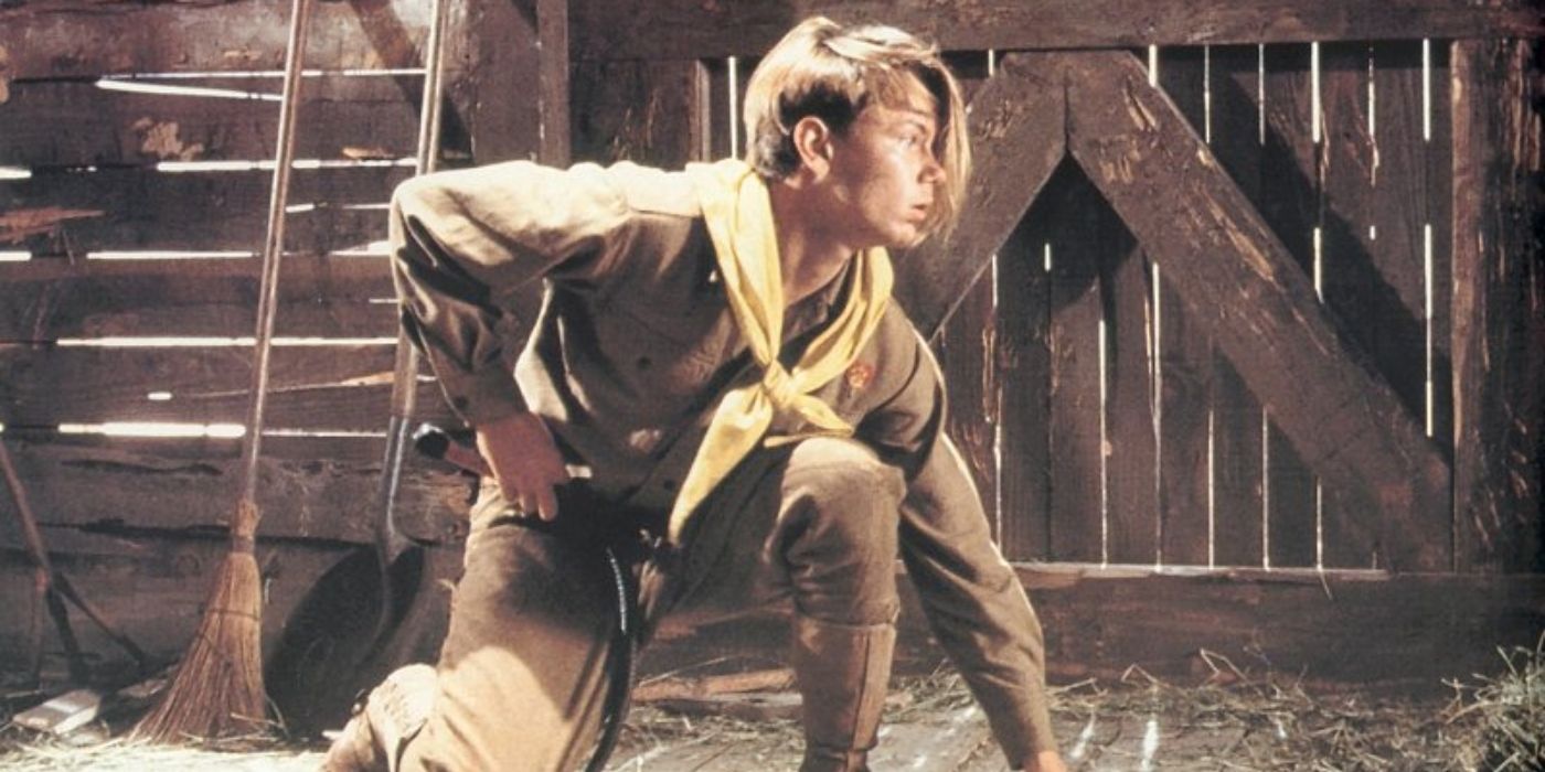 River Phoenix in the young Indiana Jones with the bullwhip in 'Indiana Jones and the Last Crusade.