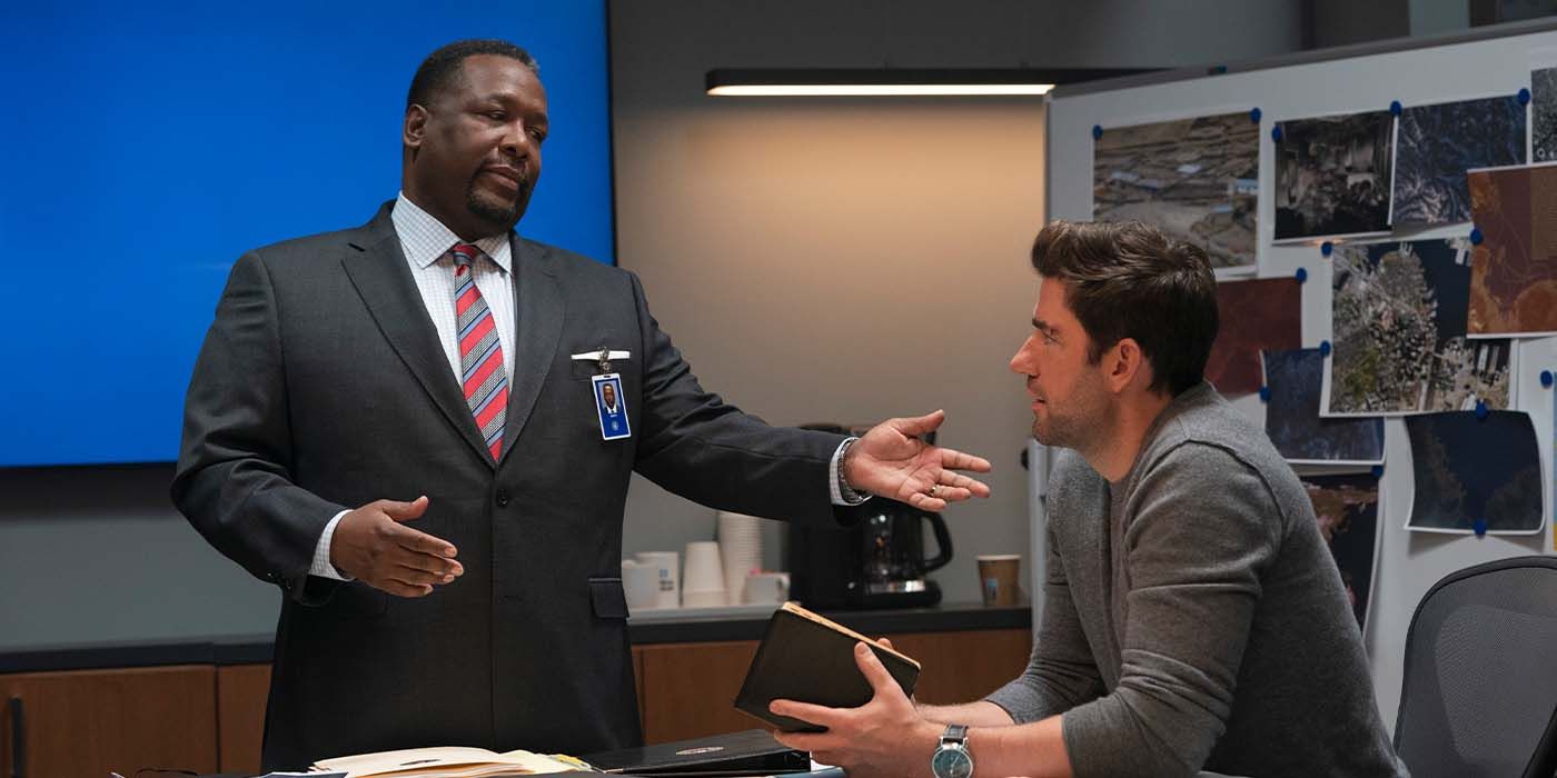 Wendell Pierce and John Krasinski in a scene from Jack Ryan Season 4