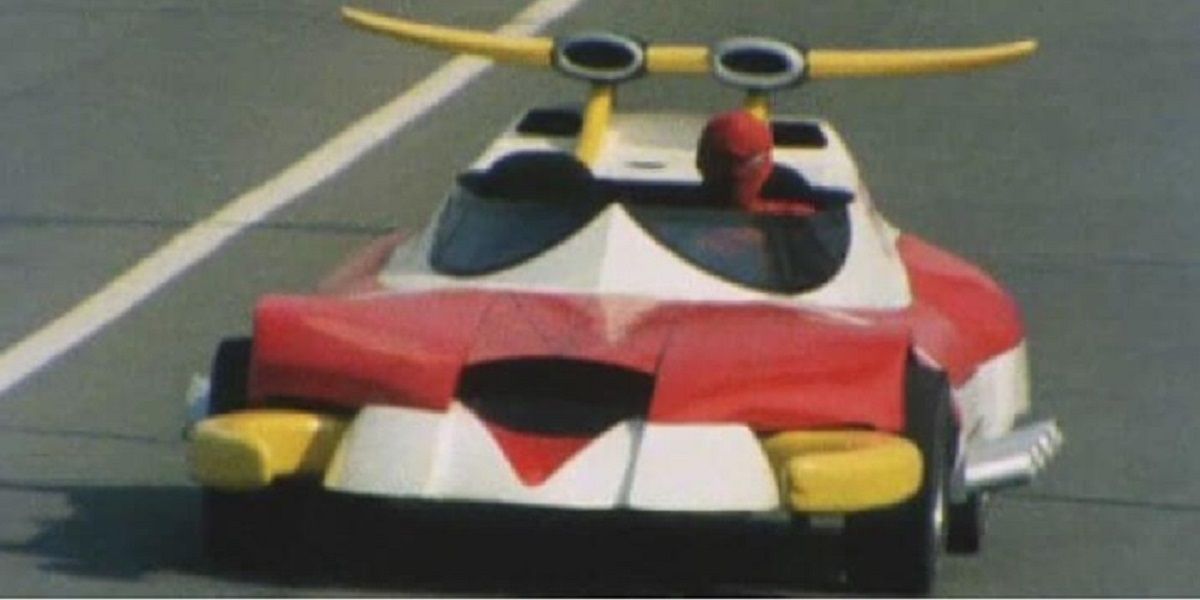 Why swing when you can drive your sweet Spider Machine GP 7, like Spider-Man in the 1978 Japanese 'Spider-Man' film?
