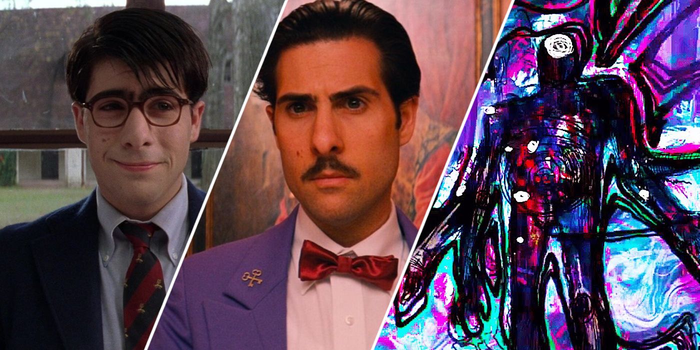 Jason Schwartzman in 'Rushmore', 'The Grand Budapest Hotel', and The Spot in 'Spider-Man: Across the Spider-Verse'