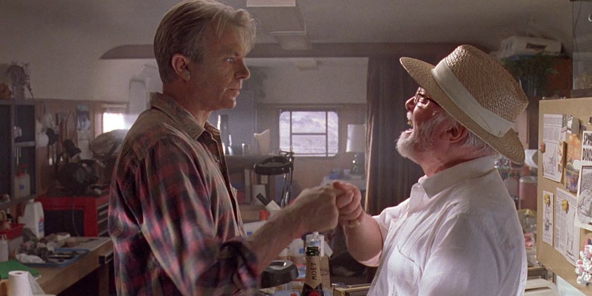 Sam Neill and Richard Attenborough in Jurassic Park