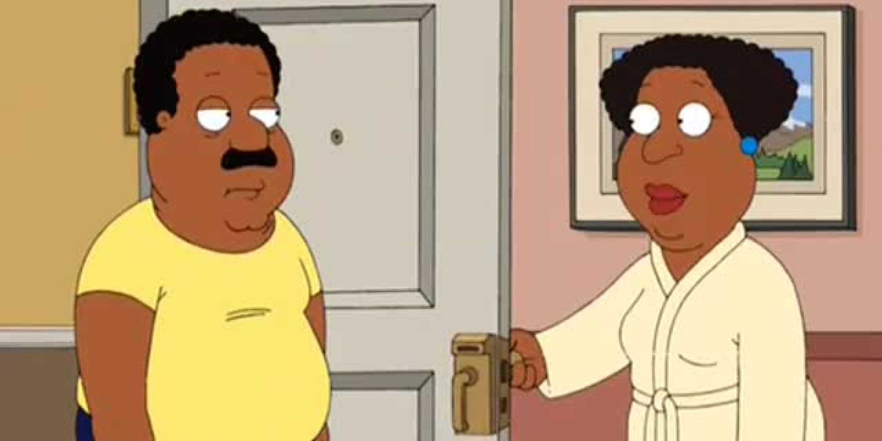 Loretta and Cleveland Brown from Family Guy