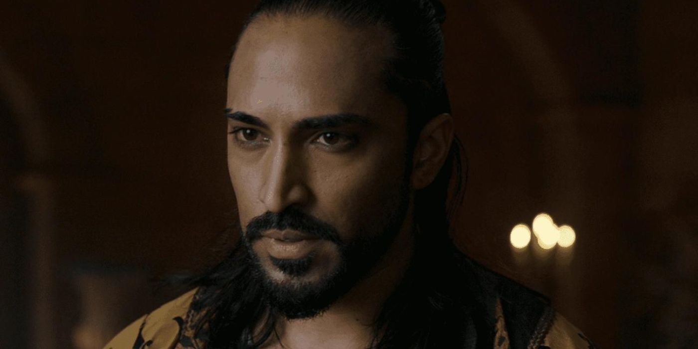 Mahesh Jadu dans le rôle de Vilgefortz dans The Witcher