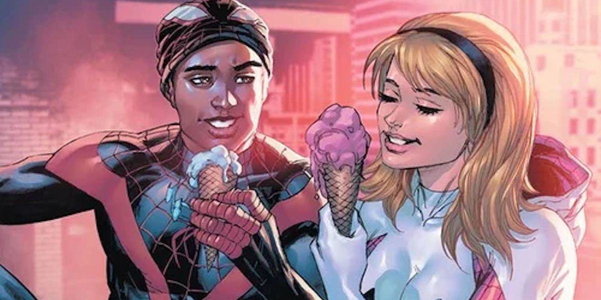 Miles Morales and Gwen Stacy in Marvel Comics