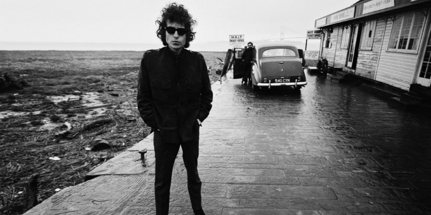 An image from Martin Scorsese's documentary No Direction Home: Bob Dylan