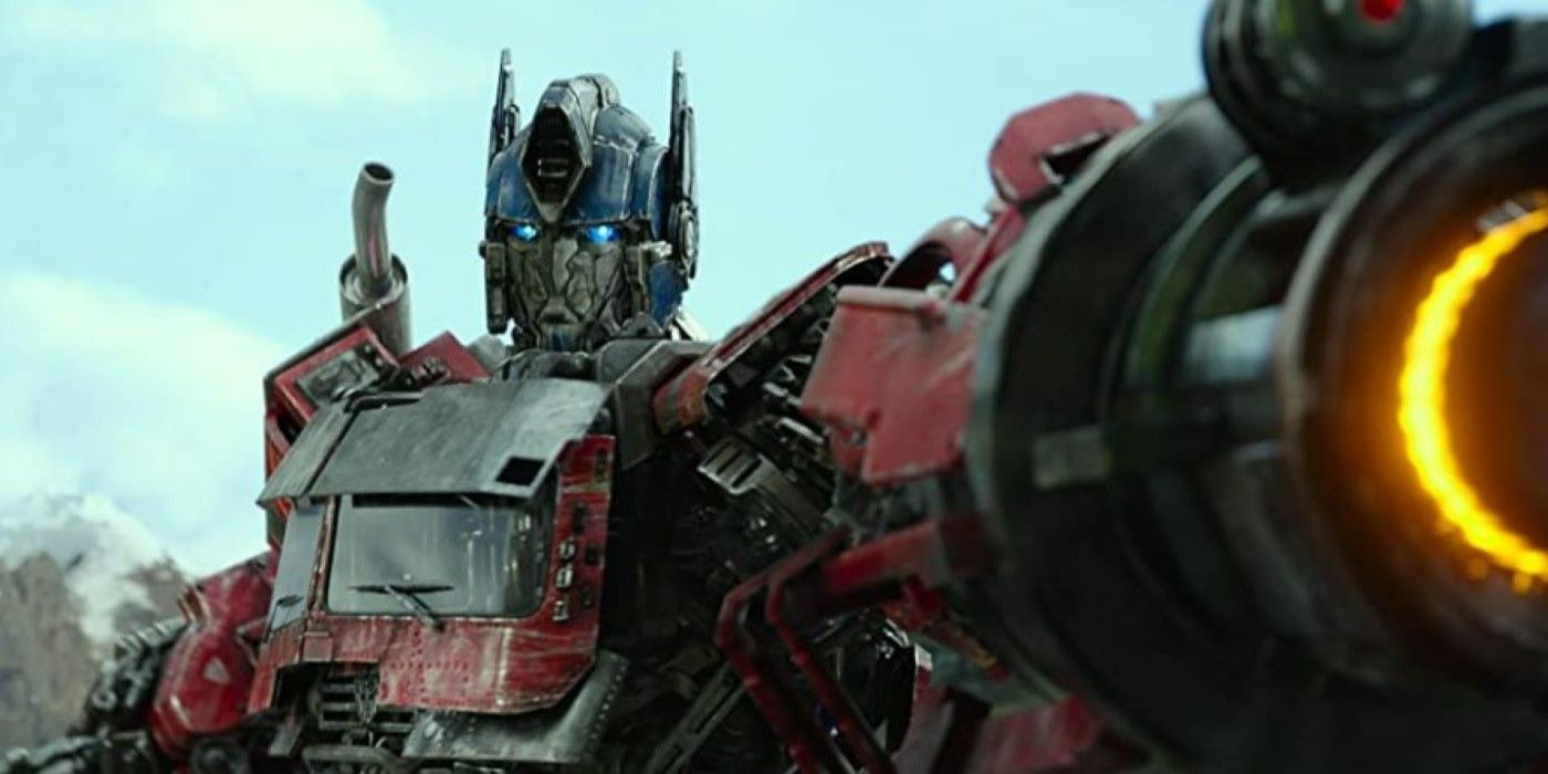 Autobot leader Optimus Prime prepares for battle in Transformers: Rise of the Beasts