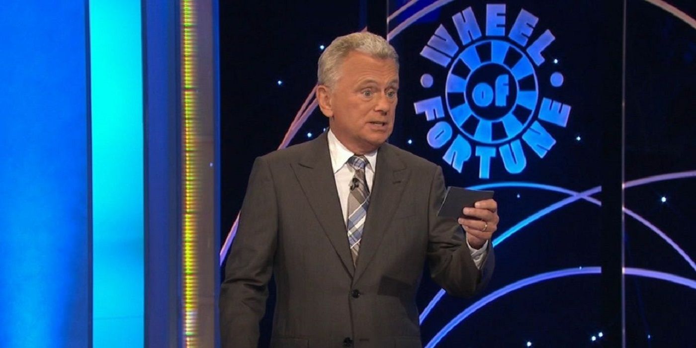 Pat Sajak on the set of 'Wheel of Fortune.' 