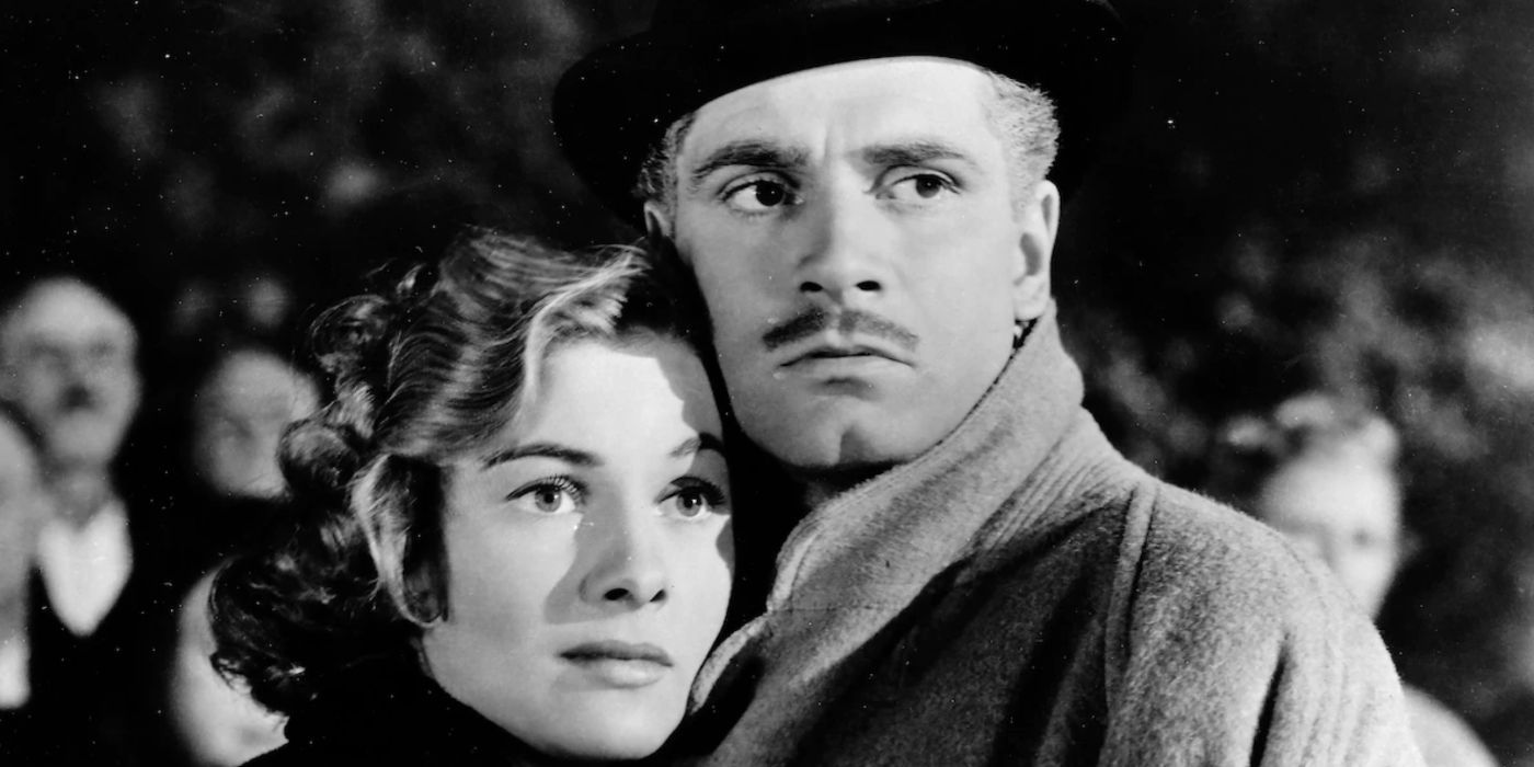 Joan Fontaine and Laurence Olivier as Mrs.de Winter and Maxim de Winter in 'Rebecca'