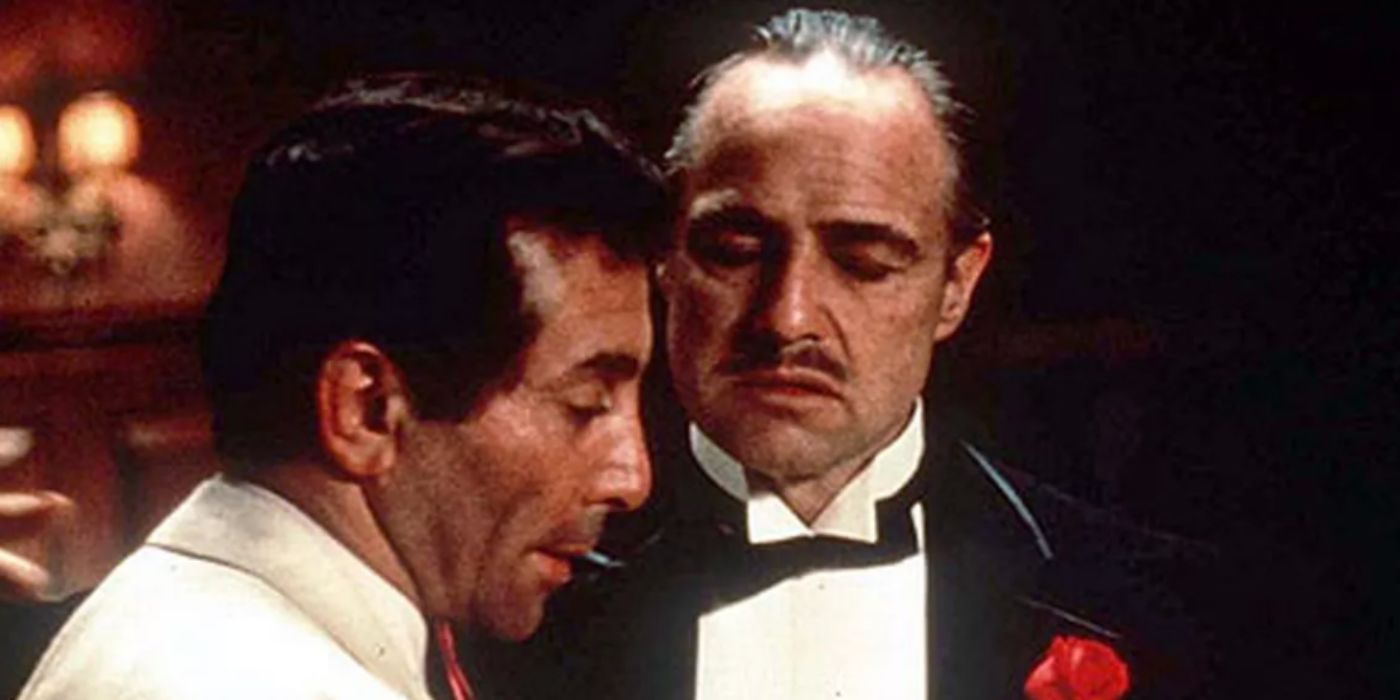 Johnny Fontane and Don Vito Corleone in 'The Godfather'