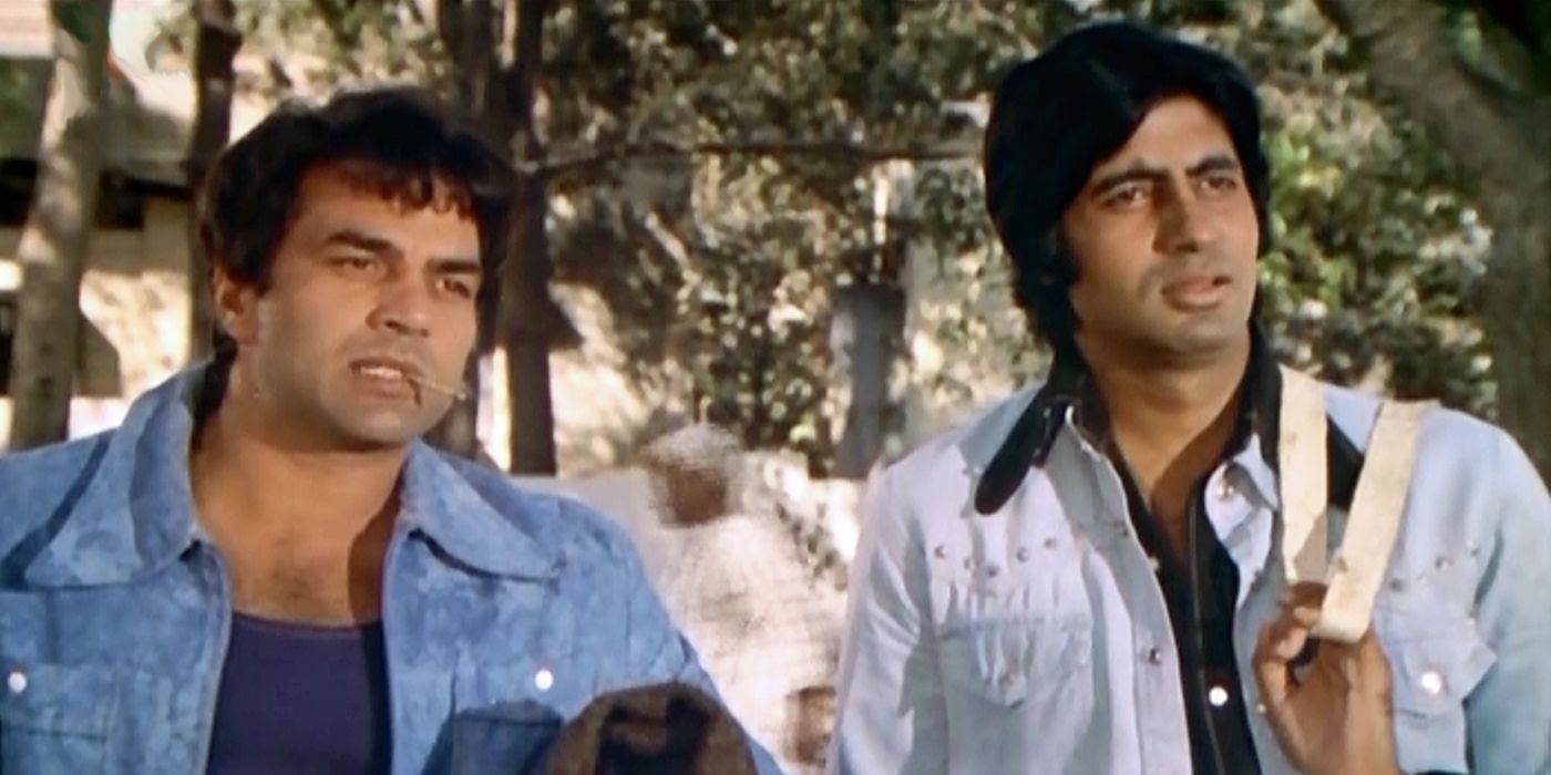 Dharmendra and Amitabh Bachchan in Sholay (1975)