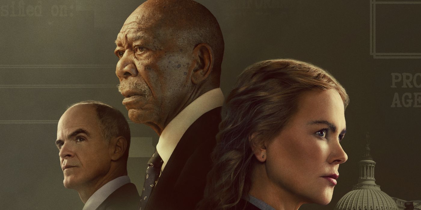 Michael Kelly, Morgan Freeman and Nicole Kidman on the 'Special Ops: Lioness' poster