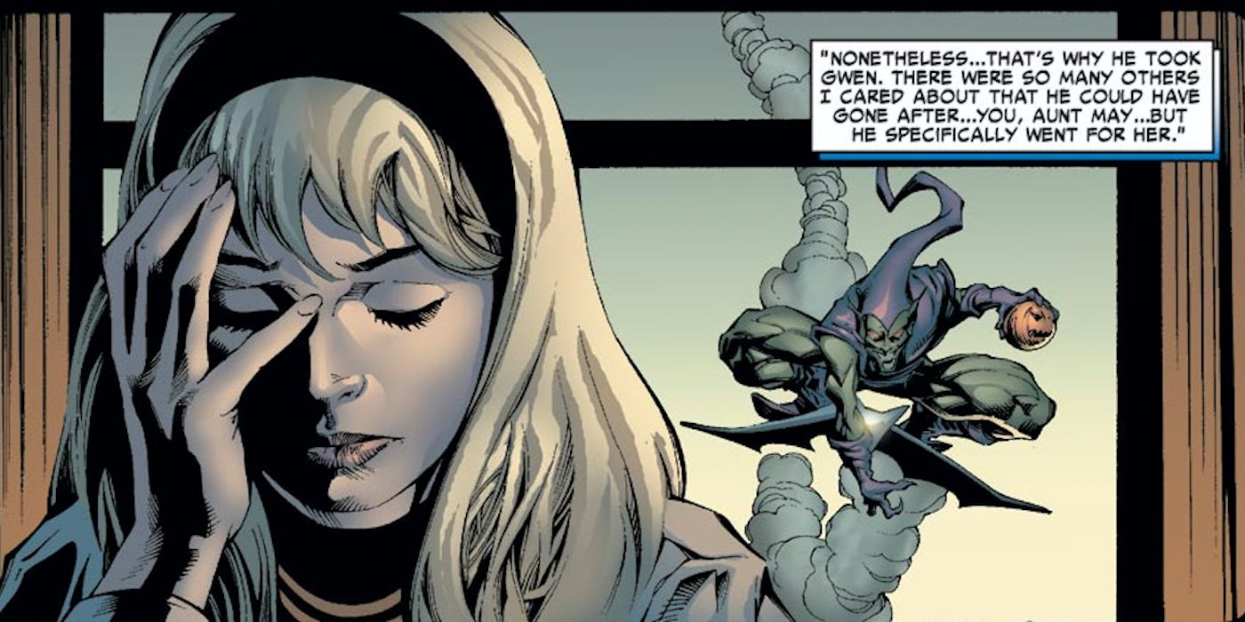 Gwen Stacy in Sins Past Spider Man Comics