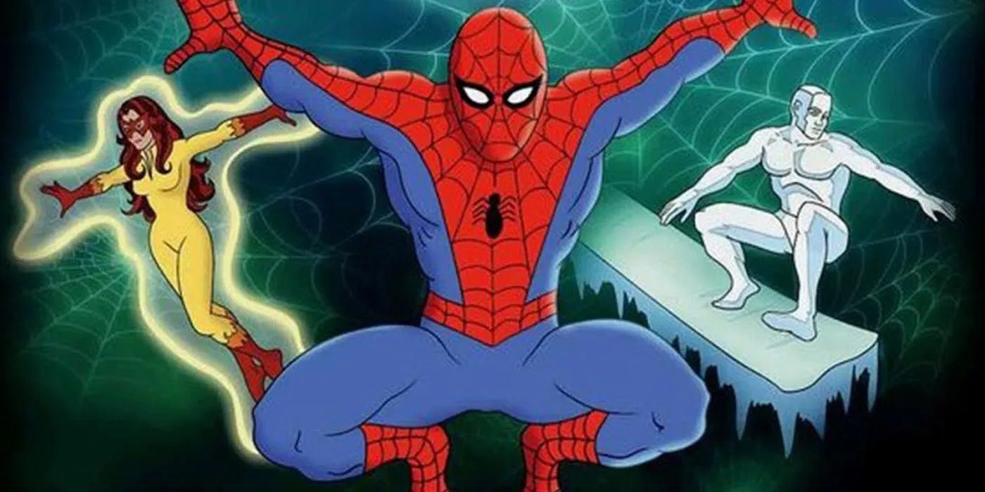 Spider-Man, Firestar, and Iceman together in 'Spider-Man and His Amazing Friends'