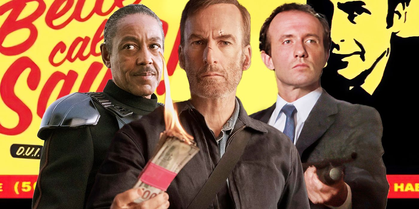 from L to R: Giancarlo Espositio as Moff Gideon in The Mandalorian, Bob Odenkirk as Hutch Mansell in Nobody, Jonathan Banks as Zack in Beverly Hills Cop