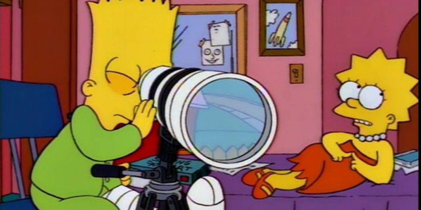 Parodie de lunette arrière des Simpsons
