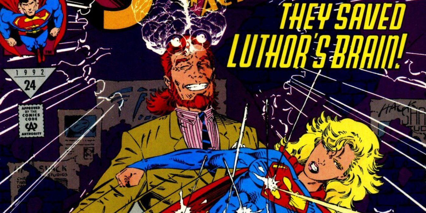 The cover of the DC comics issue called They Saved Luther's Brain