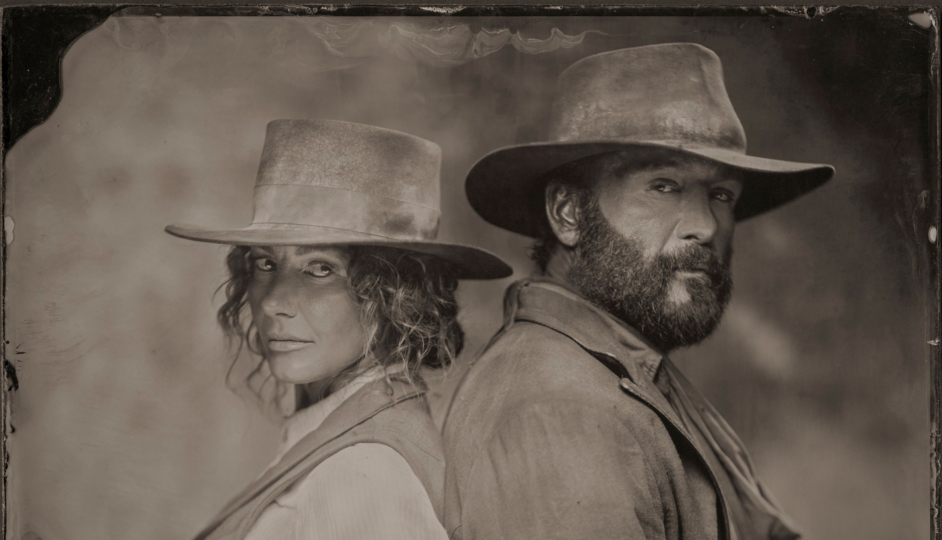 Faith Hill and Tim McGraw as Margaret and James Dutton in a poster for '1883.'