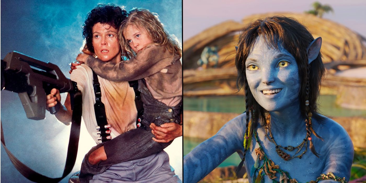 Sigourney Weaver in Alien and Avatar