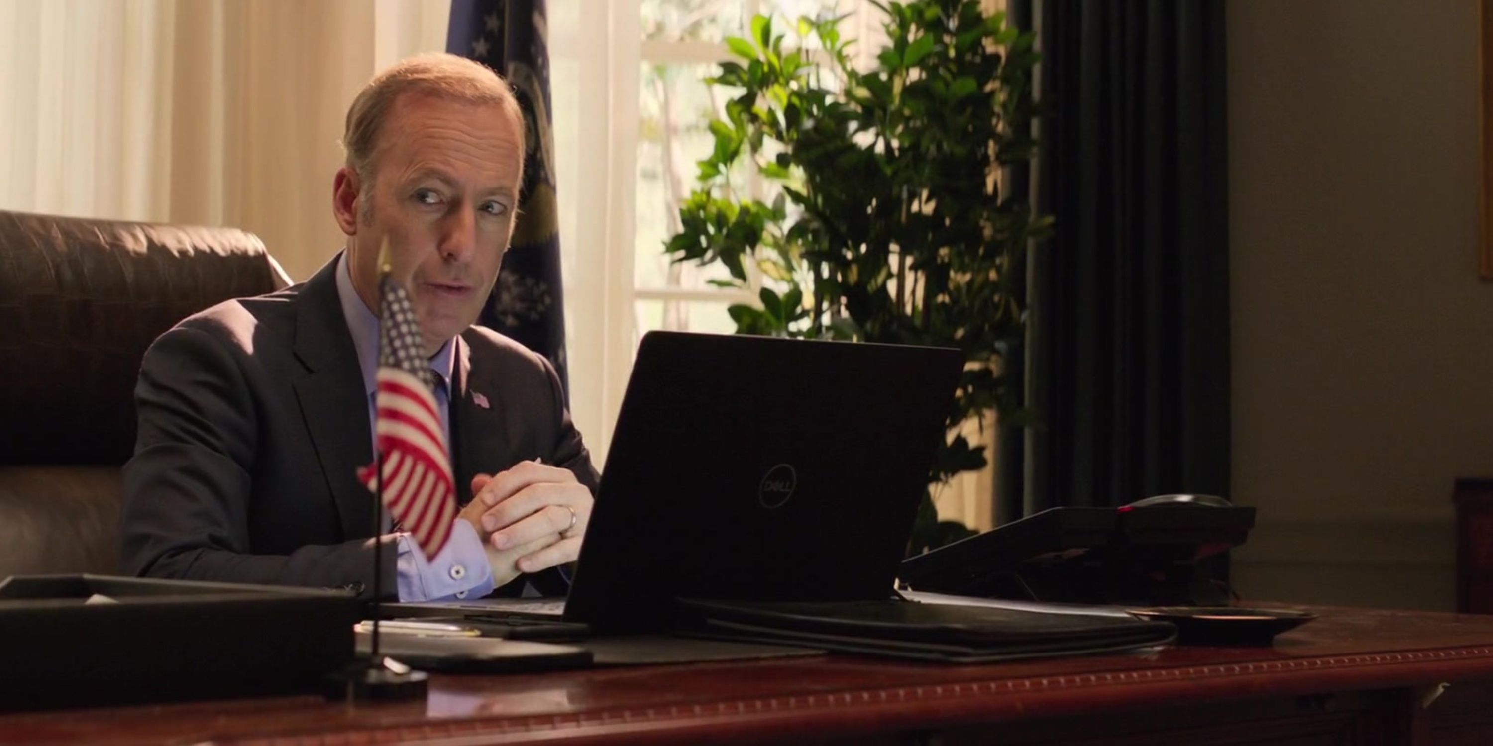 Bob Odenkirk as President Chambers in Long Shot