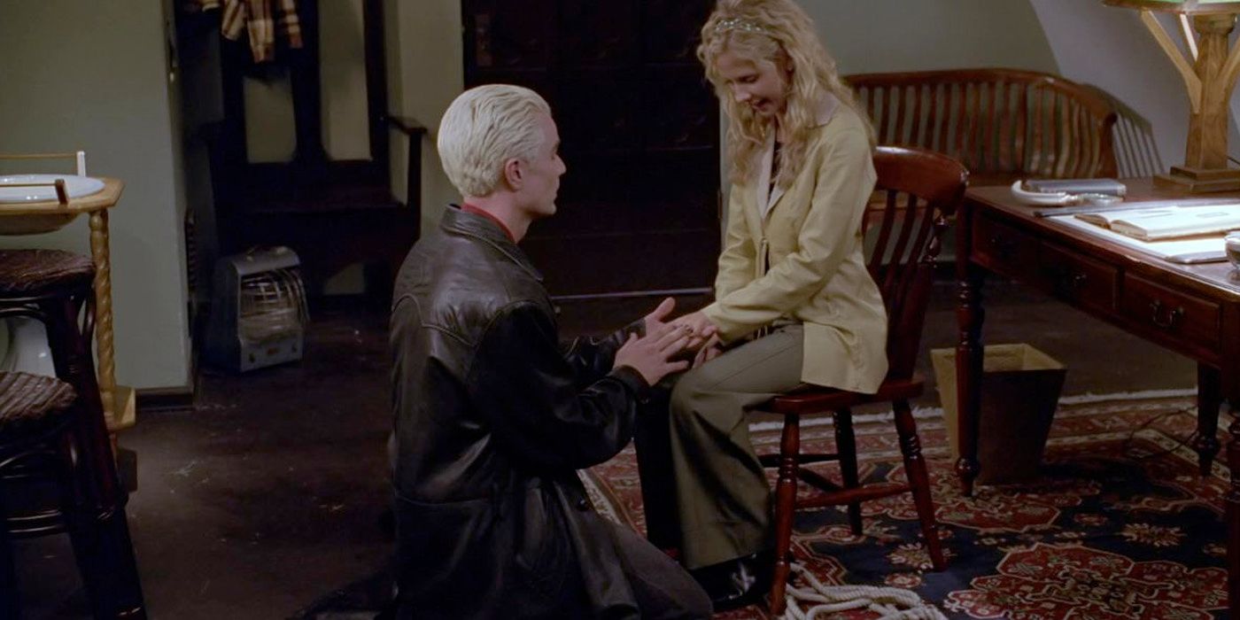 James Marsters dans le rôle de Spike propose à Sarah Michelle Gellar le rôle de Buffy dans Buffy contre les vampires