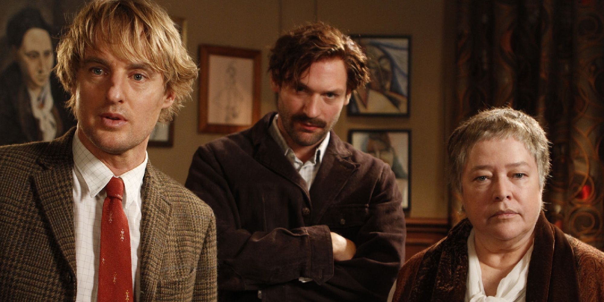 Corey Stoll, Owen Wilson and Kathy Bates in Midnight in Paris