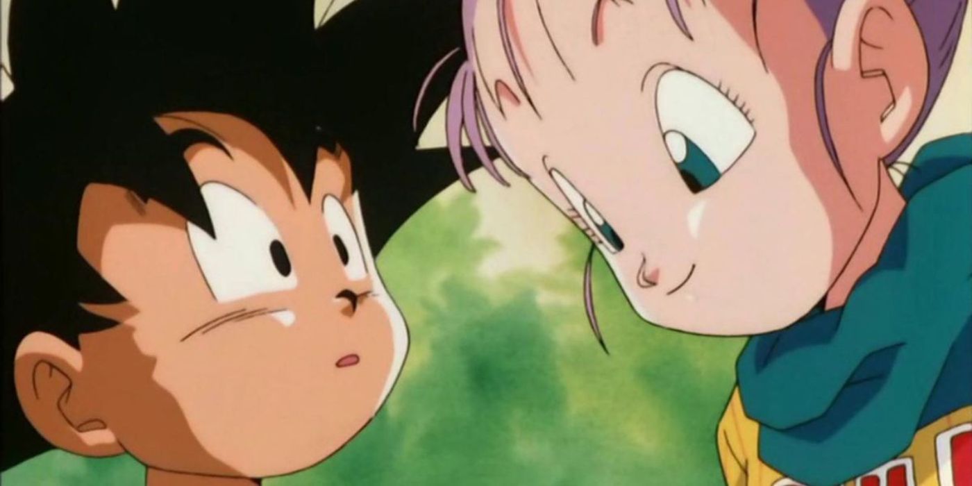 Goku and Bulma in 'Dragon Ball'