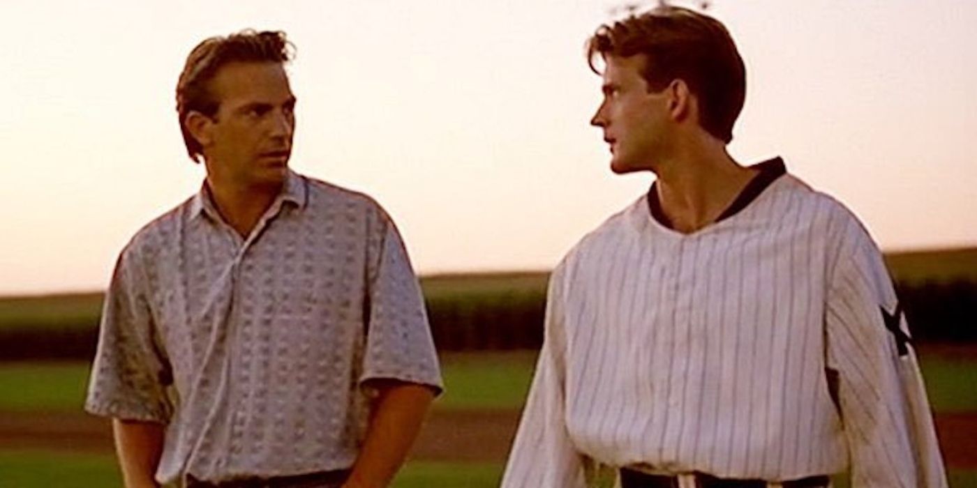 Kevin Costner and Dwier Brown from Field of Dreams