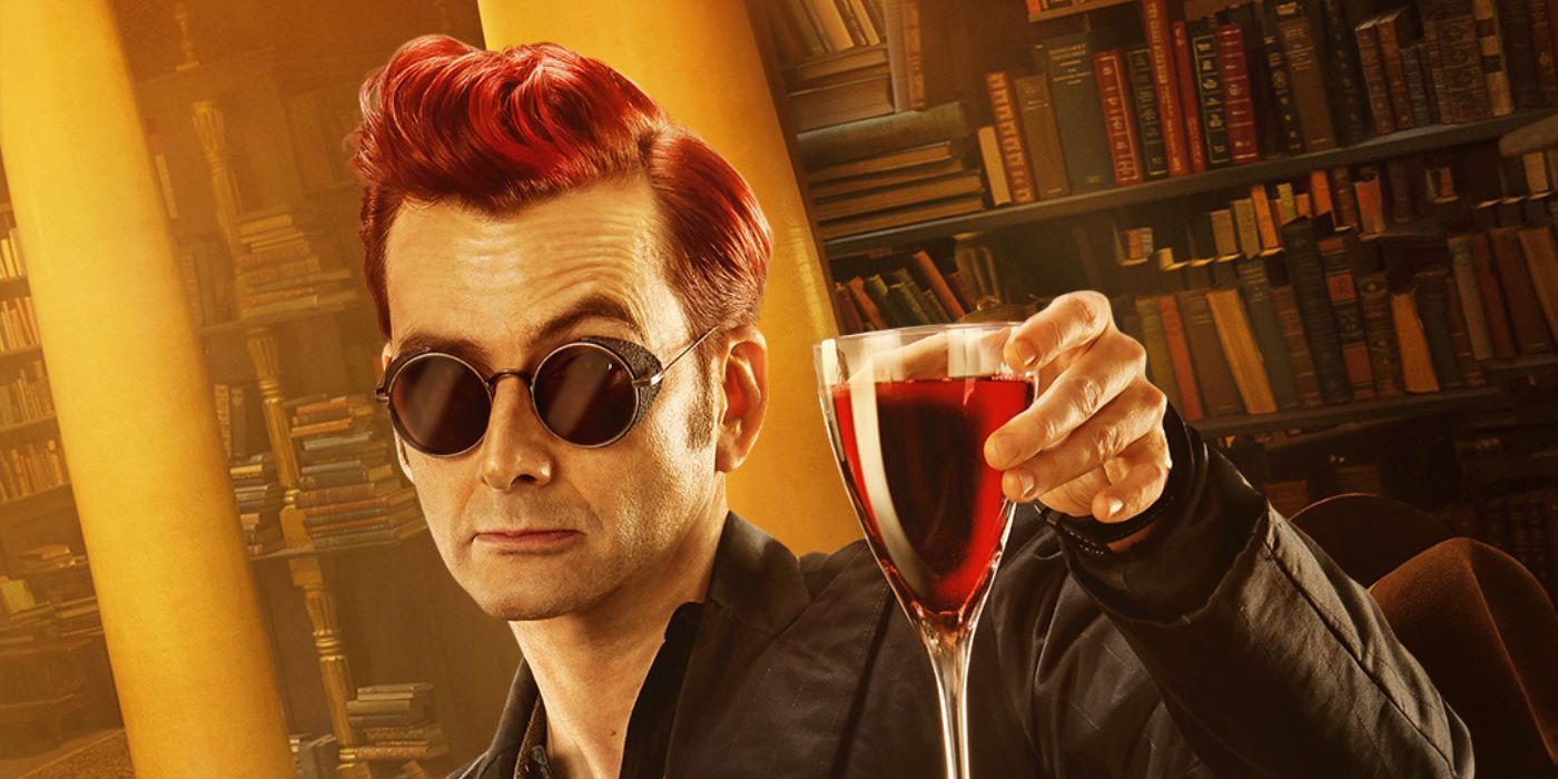 David Tennant as Crowley on a cropped Good Omens Season 2 Character Poster
