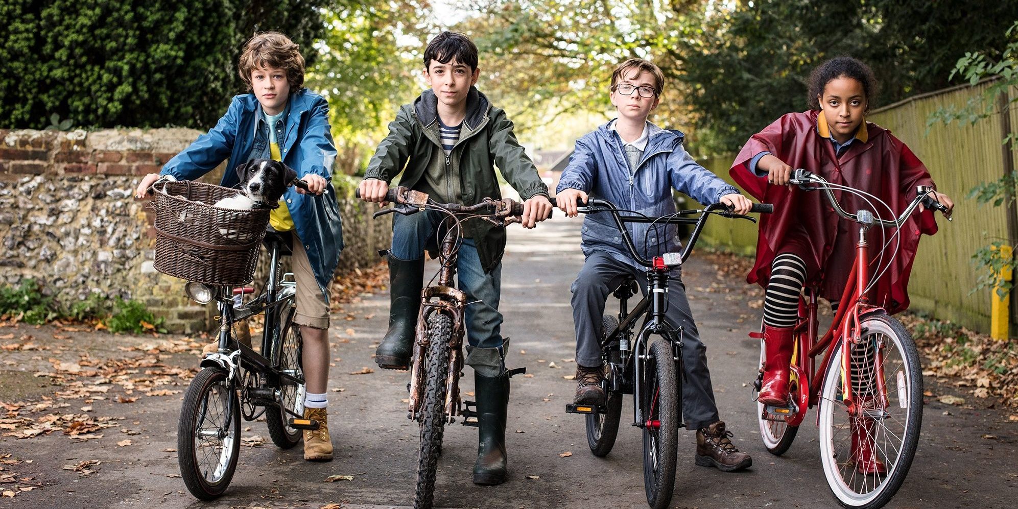 Sam Taylor Buck, Ilan Galkoff, Alfie Taylor and Amma Ris in Good Omens